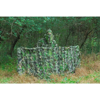 Titan 3D leaf-themed blinds and blankets set, featuring vibrant leafy patterns on fabric, perfect for cozy home decor.