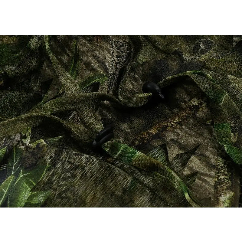 Titan 3D leaf-pattern face mask showing a snug fit and detailed green leafy design on soft fabric.