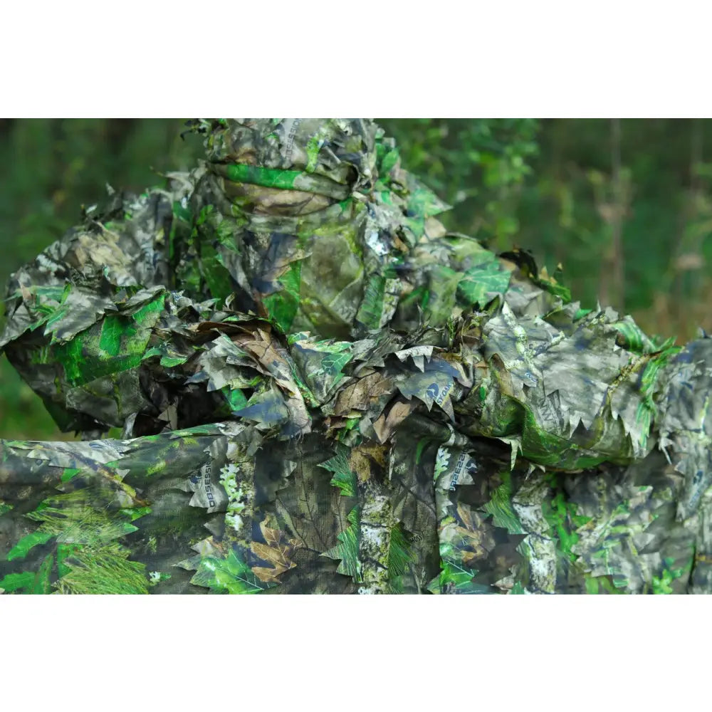 Titan 3D leaf pattern face mask, lightweight and breathable protection, with adjustable ear loops and vibrant leafy design.