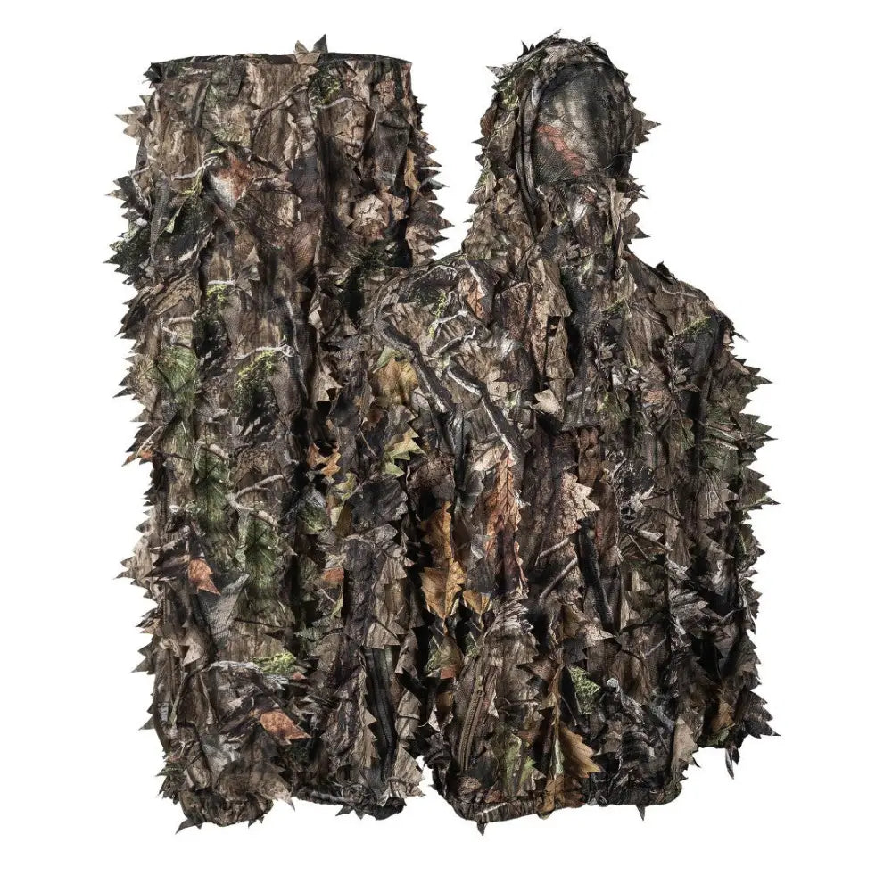 Kids Leafy Suit by Titan 3D featuring mossy oak camouflage and DNA pattern, designed for outdoor play and imaginative adventures.
