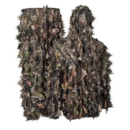 Kids Leafy Suit by Titan 3D featuring mossy oak camouflage and DNA pattern, designed for outdoor play and imaginative adventures.