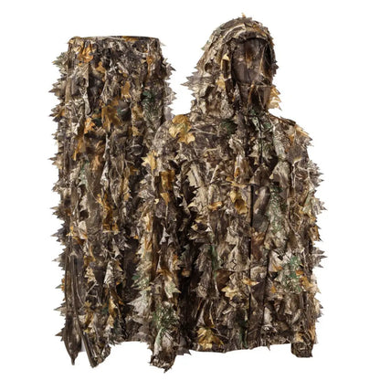 Kids Leafy Suit by Titan 3D featuring a realistic green leafy camouflage design for outdoor play and costume fun.