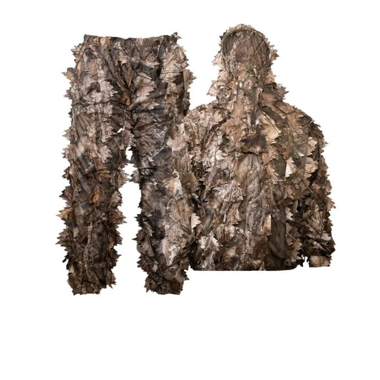 Kids Leafy Suit by Titan 3D featuring Realtree APX camouflage pattern, designed for outdoor adventures and hunting concealment.