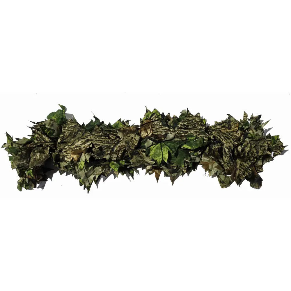 Titan 3D Leafy Leaves Camouflage Strips in spring pattern, 20-inch long, 50-pack for outdoor hunting and tactical gear.