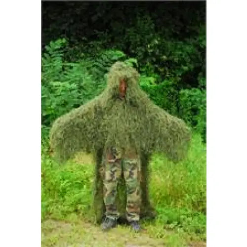 Military ’Stalker’ Ghillie Poncho Synthetic thread| Color| Synthetic Ultra light - Leafy Green