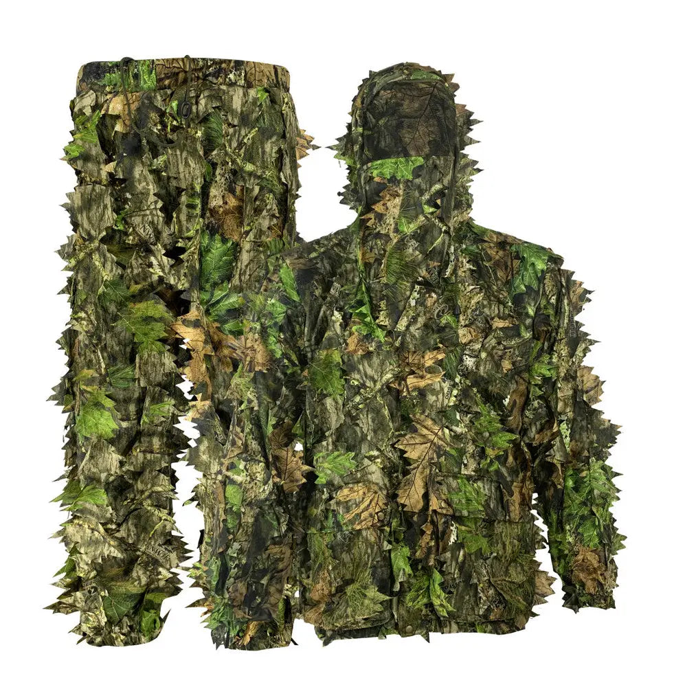 Titan 3D Outfitter Series Leafy Suit in Mossy Oak Obsession, size M, featuring realistic leafy camouflage for outdoor concealment.